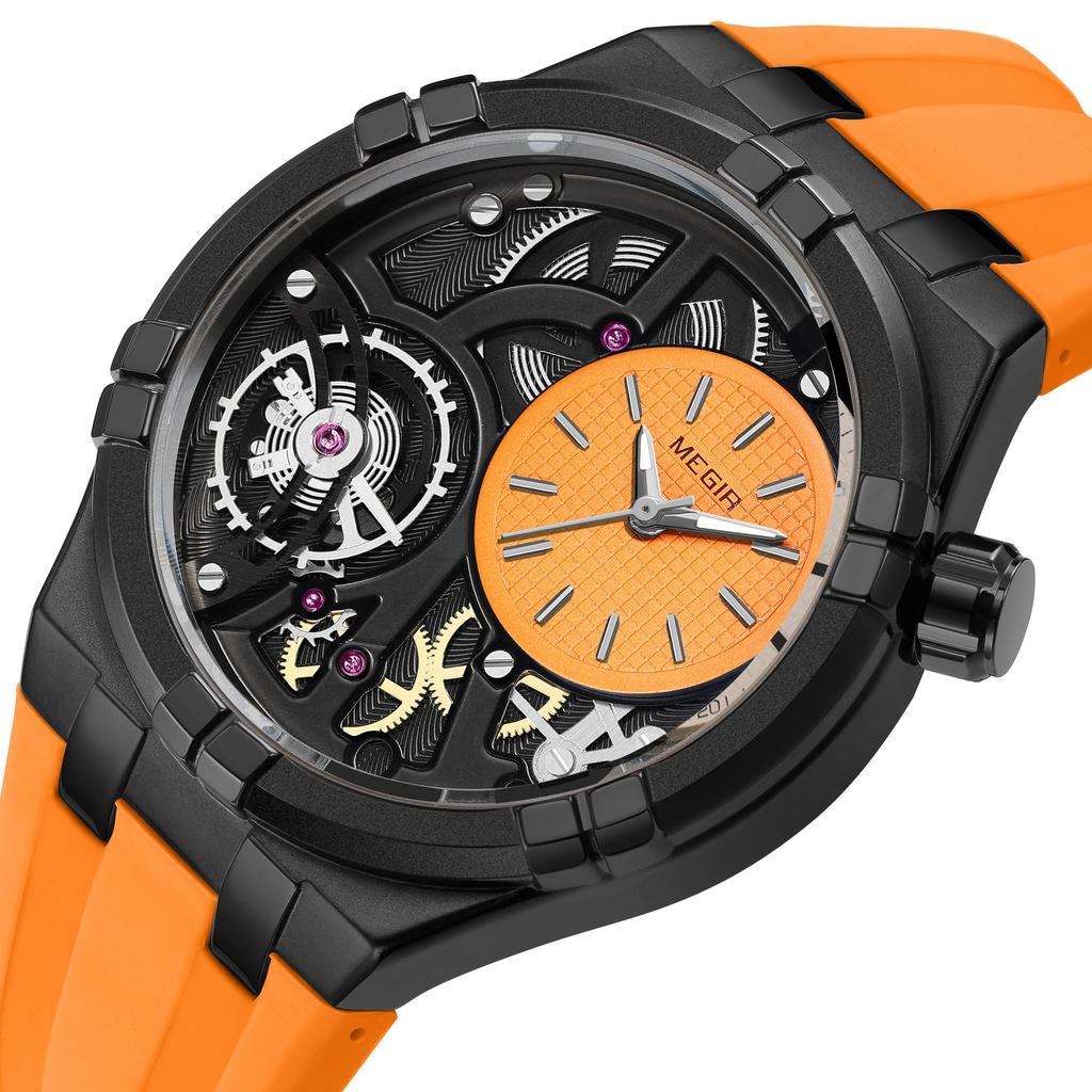 Megir Fashion Sports Military Watches for Men Large Dial Waterproof Luminous Man Quartz Casual Wristwatches Clock Montre Homme 8111