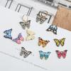 4Pcs 15*21mm Multiple Colors Butterfly Droping Oil Alloy Metal Accessories For Jewelry Component Making DIY Necklace Bracelet Earring