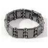 Unisex Weight Loss Octagon Geometry Black Stone Magnetic Therapy Bracelet Health Care Magnetic Hematite Stretch Bracelets