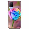 For Vivo S9 V21 V21e Case Black Silicone Back Cover Case For Vivo V21 S9 V21e Phone Cases Cover V 21 e S 9 Funda Coque Cartoon
