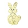 Pre-drawn Wooden Rabbit On Base 22 X 14.5 Cm