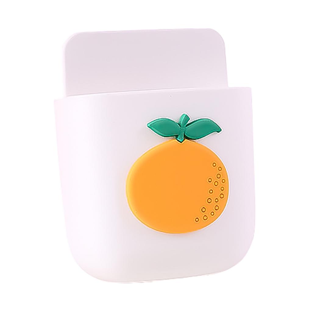 Wall Mounted Storage Box Remote Control Organizer Mobile Phone Plug Holder Rack