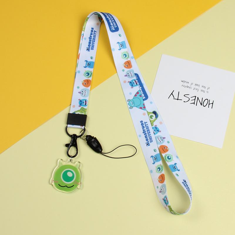 Cartoon Mobile Phone Lanyard, Cute Pendant, Wide And Flat Braided Belt, Lanyard, Key, Badge, Card Cover, Neck Lanyard.