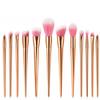 Makeup Brush Set 7/12 Pieces Rose Gold and Silver Powder Brush Foundation Concealer Brush