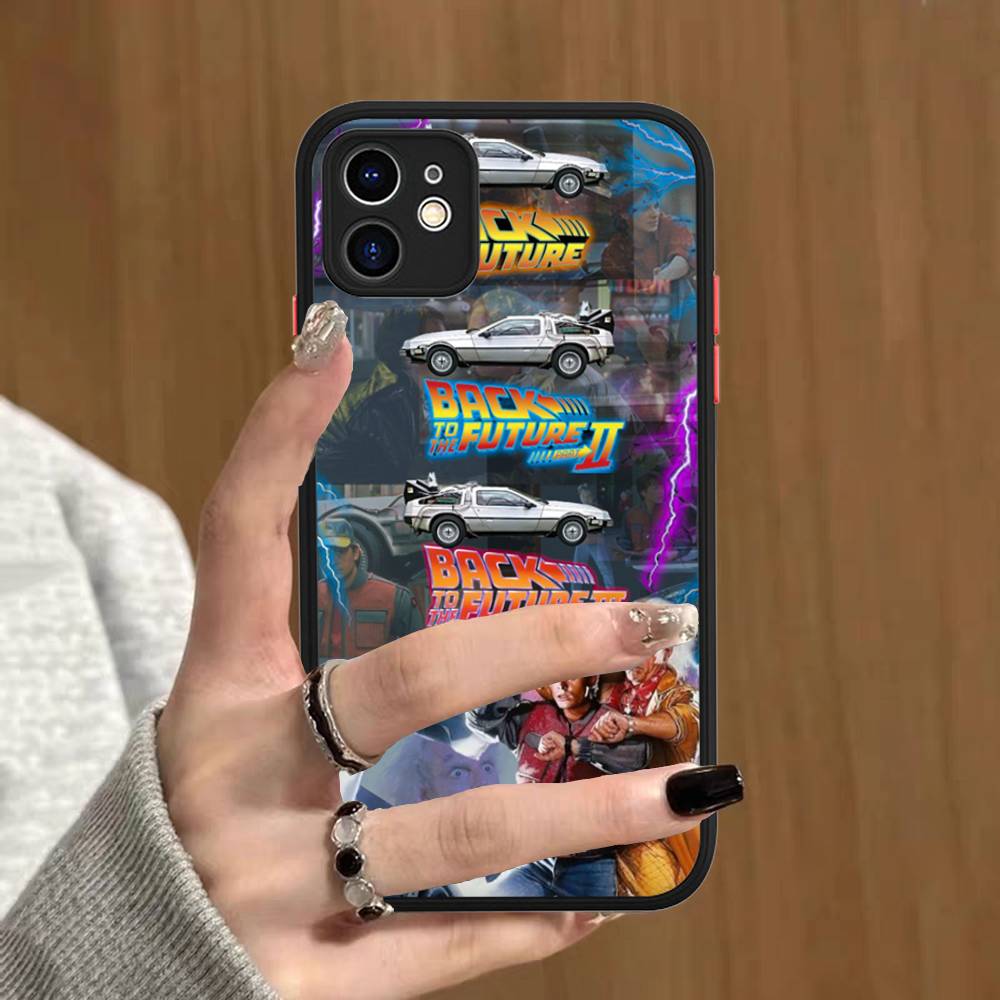 Movie Back To The Future Silicone Case For IPhone 16 15 14 13 12 11 Pro Max Plus X XS MAX Shockproof Matte Cover