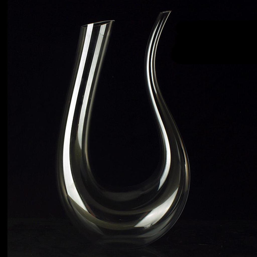 1500 мл Форма U Уникальная и элегантная форма Графин для вина из бессвинцового хрусталя