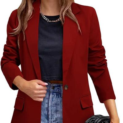 Женская повседневная куртка-пиджак, тонкая зимняя и осенняя куртка