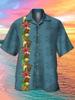 Hawaiian shirt new men's large size 1D printing fashion casual and comfortable Cuban collar button-down cardigan