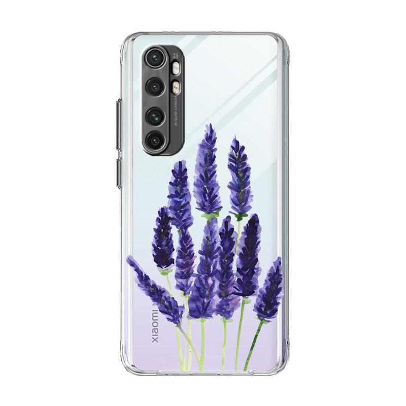 Фиолетовый Цветок Лаванда Мягкий Чехол Коке для Xiaomi Mi 11 Lite 12X 11T Note 10 Lite 12 10T 5G 9T 11X Poco M3 X3 NFC Силиконовая Накладка