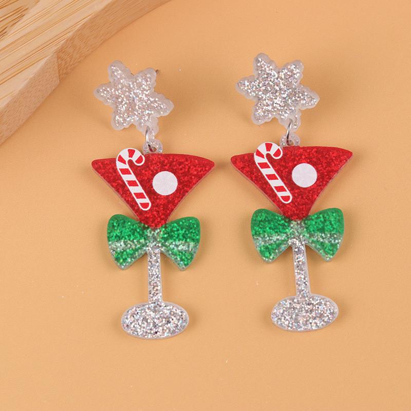 Christmas Earrings Collection With Santa Stars Bells And Bear Shapes For Women