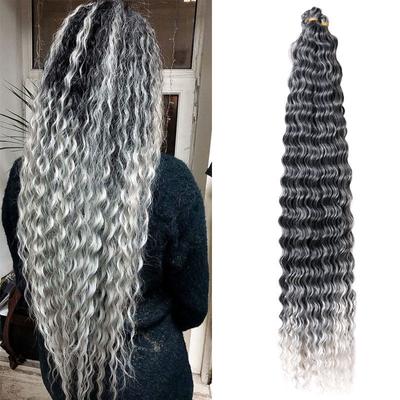 Волосы Ariel Curl Water Wave Twist Вязание крючком Синтетическая коса Волосы Ombre Блондинка Розовый 32 дюйма Глубокая волна Плетение волос Наращивание волос