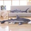Shark Plush Toy Cute Long Sleeping Throw Pillow Great White Shark Simulation Children's Rag Doll Birthday Gift