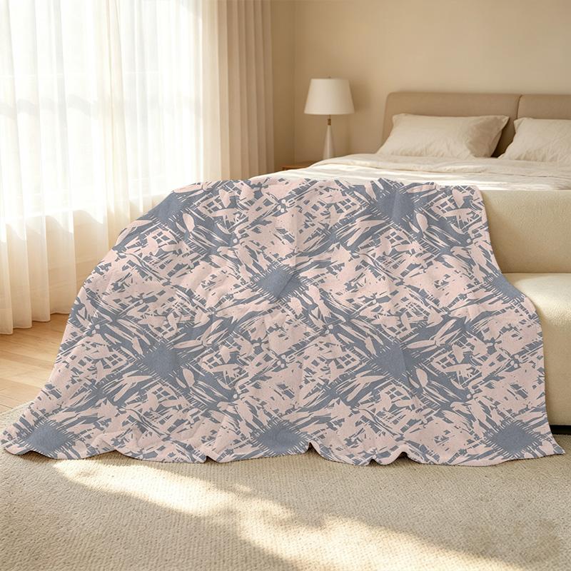 Non-Shedding Flannel Throw Blanket, Minimalist Design, Soft & Warm Cozy Blanket for Couch, Bed, Movie Nights, Halloween & Christmas Winter Use