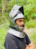Medieval European Closed Helmet – Wearable Medieval Knight Armor – LARP & Fancy Costume Collectible Gift