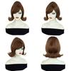 Cos Female Costume Wig With Slanted Bangs And Vintage Flipped Ends Made Of Hightemp Silk For Cosplay