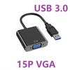 USB 3.0 на 15-контактный VGA-гнездовой видеоадаптер 1080P Multi-Display Converter Видеокабель для проектора ноутбука монитора ПК ТВ