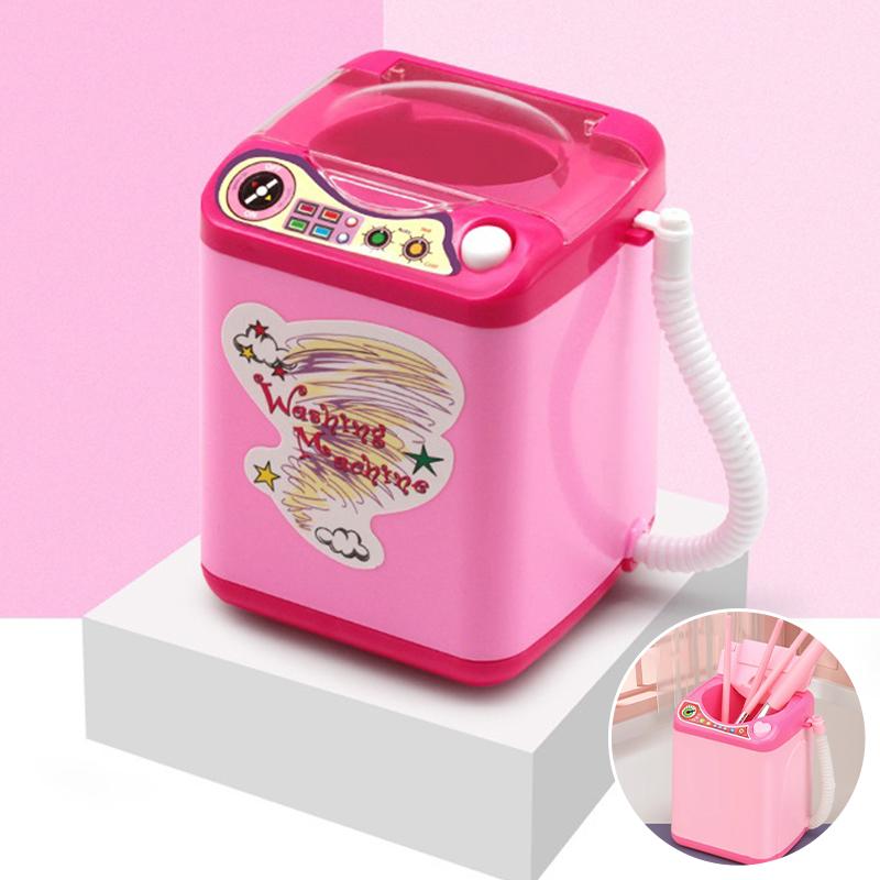 Mini Powder Puff Child Sponge Electric Washing Plastic Makeup Tools Cleaning Machine Cleanser Dry And Wet Dual Use Powder