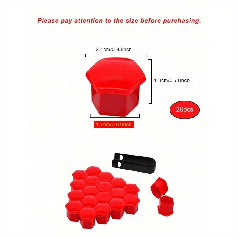 20pcs Car Wheel Rim Tire Valve Stem Caps, 17mm Tire Valve Stem Covers