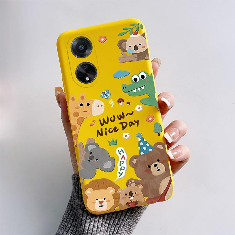 Чехол для OPPO A98 5G 2023 Милый Кот Мультяшная Собака Забавный Силиконовый Мягкий Задний Чехол для OPPO F23 CPH2527 OPPOA98 CPH2529 A1 5G Coque