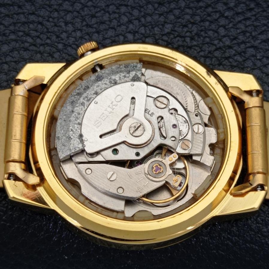 ВОССТАНОВЛЕННЫЕ SEIKO 5 AUTOMATIC 6309A ЯПОНИЯ АРАБСКИЙ ЗОЛОТОЙ ЦИФЕРБЛАТ a426419-2