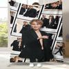 Плед фланелевый Jimin Kpop B-BTS Star, Ультрамягкий теплый плюшевый плед для дома, спальни, кровати, дивана, офиса, кемпинга, пикника, подарок