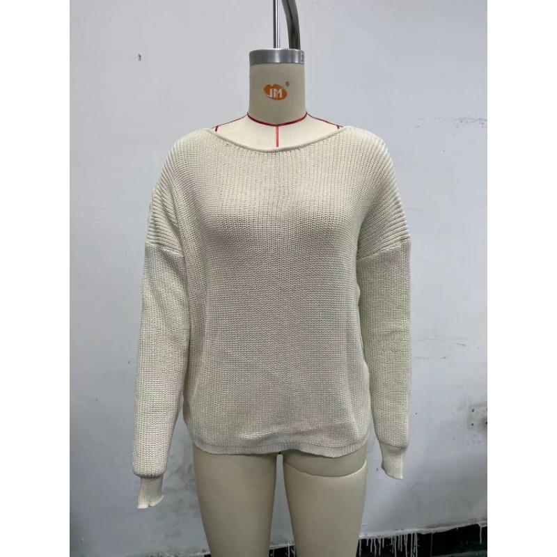 Осенне-зимний женский трикотаж. Свитер с длинными рукавами.