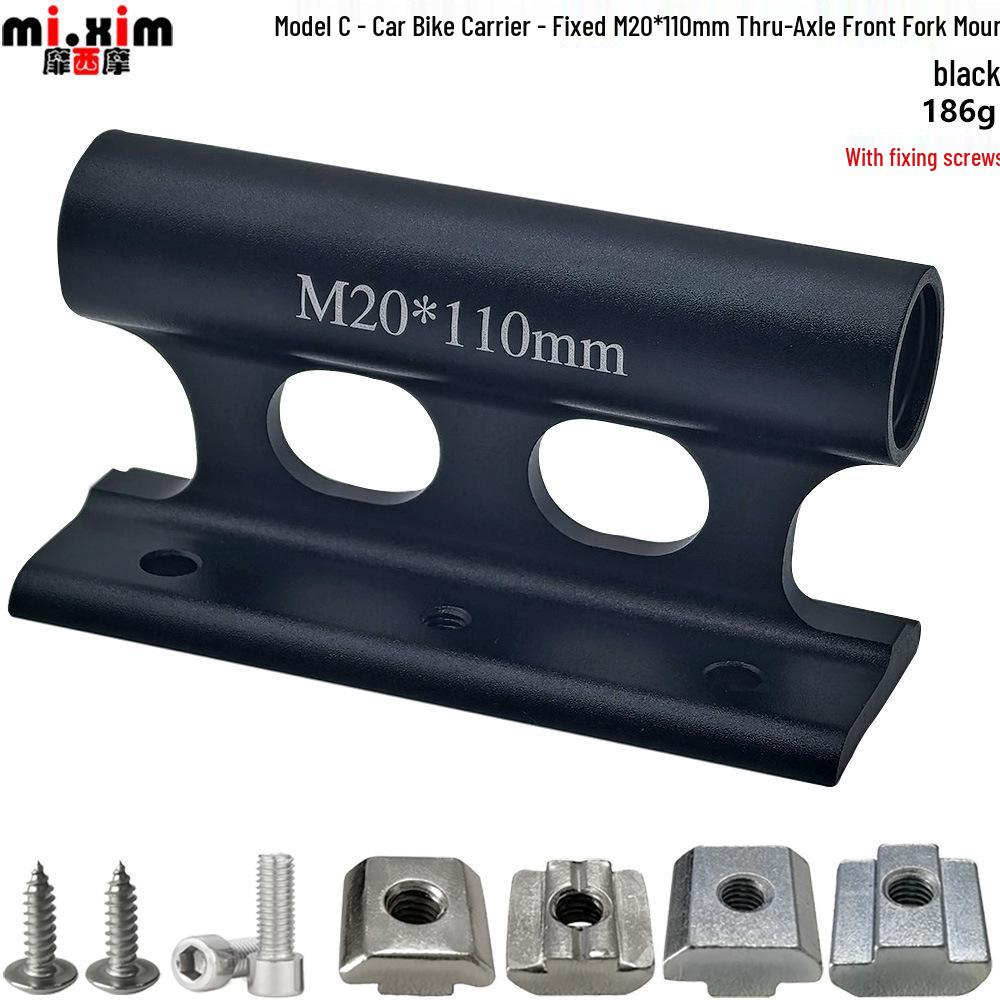 Fixed Fork Mount Car Roof Rack with M20*110mm Thru-Axle Fork Compatibility