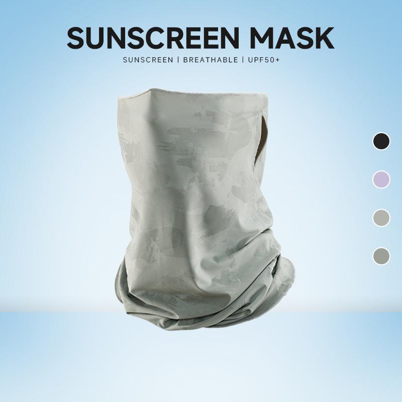 Riding Sunscreen Face Mask Outdoor Road Bike Sunshade Breathable Ice Silk Magic Headscarf Anti Sand and Dust Face Mask
