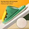 Children Cartoon Dinosaur Cotton Slipper Soft Autumn Winter Warm Princess Baby Boy Girl Indoor Home Bedroom Warm Cotton Shoes