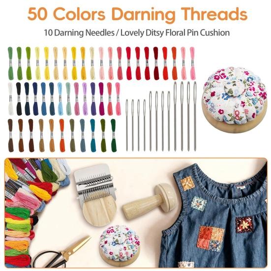Мини-набор для штопки Деревянный гриб для штопки Набор для вязания заплаток Ткачество