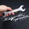 2Pcs Double End Spanner Tool Ultra Thin Spanner Open Ended Flat Spanner Metric Wrench for Under Limited Space Conditions