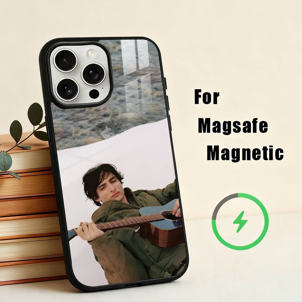 Чехол для телефона F-Finn W-Wolfhard Actor для iPhone17,16,15,14,13,12,11 Plus,Pro Max Магнитный Для Magsafe Беспроводная зарядка