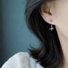 Hollow Butterfly Earrings Simple Personality Screw Buckle U-Shaped Earrings Girl Cute Smart Dancing Butterfly Earbone Nails