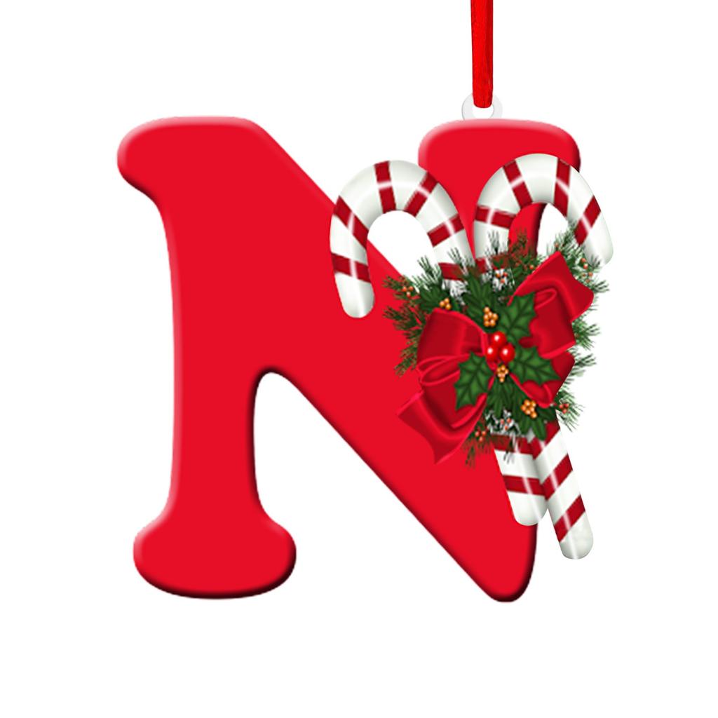 26 Letter Christmas Tree Hanging Personalized Christmas Letter Decoration