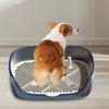 Pet Dog Toilet Portable Pet Lavatory with Protection Wall Potty Training Toilet with Grille Litter Box for Cat Puppy Small Medium Dogs