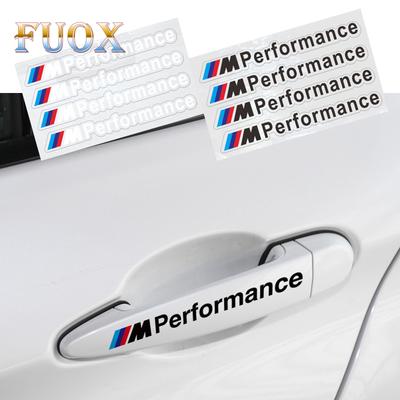 4 шт. Прозрачные 3D наклейки на ручки дверей автомобиля для M Performance M3 M4 M5 E39 E60 E90 E46 E36 X1 X5 X3 X7 X6 F10 F20 F30 G20 G30