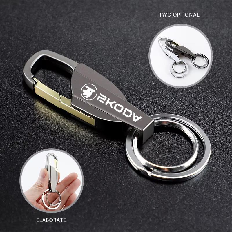 BBHW3 Jewelry gift for car keychain bracket with buckle For New Skoda Octavia Kodiaq Fabia Superb Karoq Yeti Rapid Mk3 Vrs