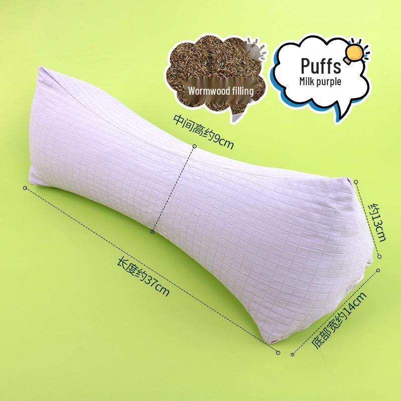 Triangular Buckwheat Neck and Lumbar Support All-Cotton Mugwort Pillow