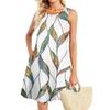 Summer Dresses For Women Beach Boho Sleeveless Vintage Printing Flowy Pocket Tshirt Tank Sundresses