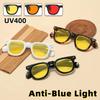 Fashionable Anti-Blue Light Night Vision Glasses Unisex Retro-Style Gaming Eyewear for Mobile Phones and Computers UV400