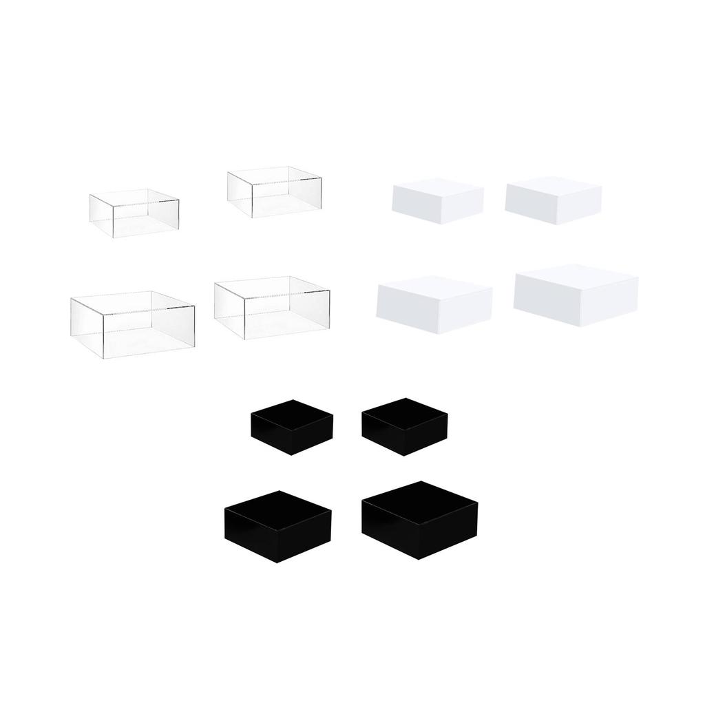 4Pcs Buffet Riser Acrylic Cake Riser Display Stands for Candy Dessert Stores