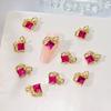 10 шт. Сейлор Мун маникюрные украшения 3D циркон с бриллиантами украшения для ногтей японский металлический циркон красивые аксессуары для ногтей для девочек