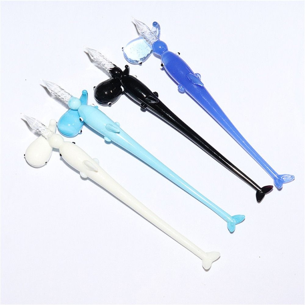 Ручка для письма Перьевые ручки Ручка с чернилами для подписи Ручка-капельница Crystal Pen Стеклянная ручка Стеклянная ручка для макания