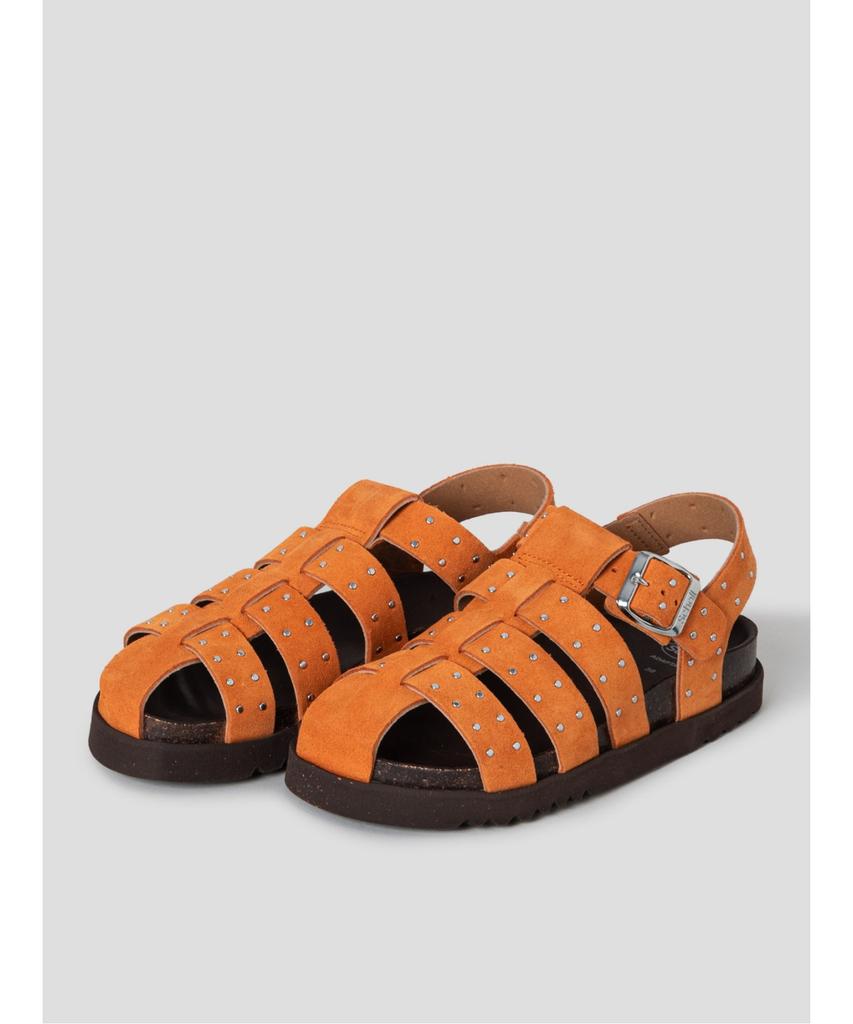 Scholl (Women) Fisherman Cork Sandals - Orange (Hh64K2C278)