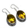 Citrine Gemstone Handmade 925 Sterling Silver Jewelry Earring 1.50