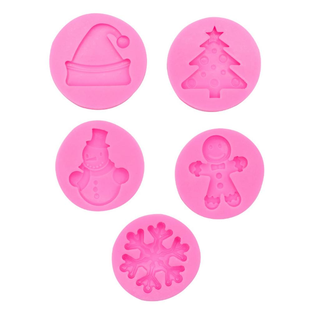 Christmas Snowflake Christmas Tree Silicone Mold Plaster Aromatherapy Candle Baking Mold