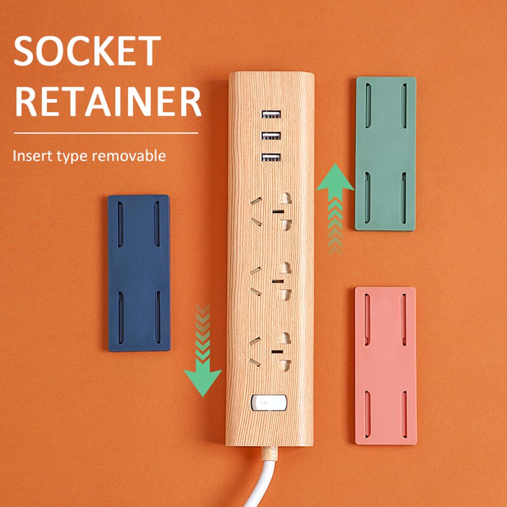 5/10Pcs Socket Holder Organizer Socket Fixer Traceless Wall-mounted Self-adhesive Cable Seamless Power Strip Hold Wire Holder