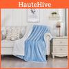 Thick Polyester Plush Fleece Blanket With Double Layer Warmth For Home Sleep Use