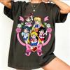 Sailor Moon Ретро 90-х Аниме Графическая Футболка Летняя Хлопковая Унисекс Женская Футболка Уличная Одежда Повседневный Тренд Короткий Рукав Пара Хип-Хоп Топ