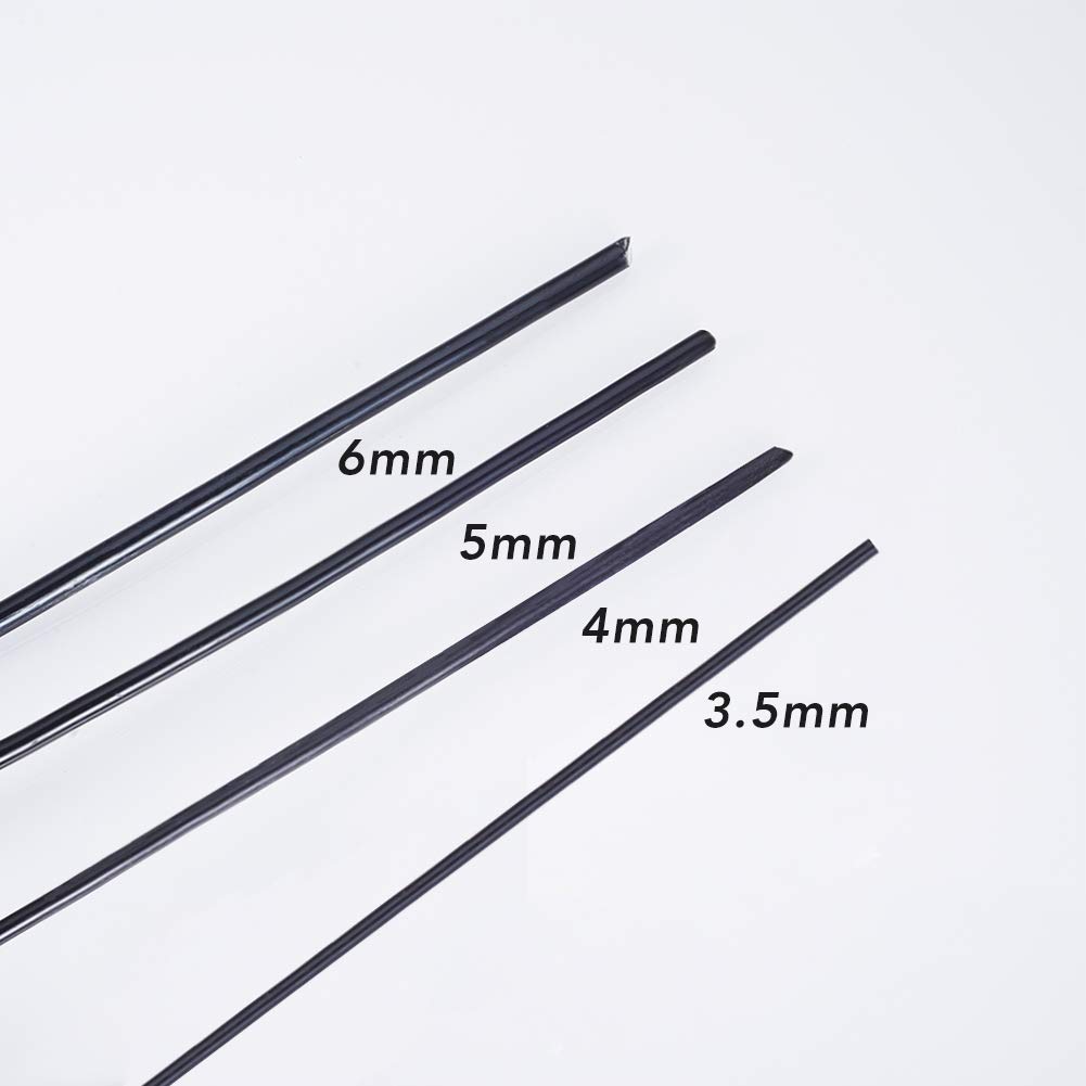 BENECREAT Общая длина 7 м Диаметр проволоки 6 мм Черная алюминиевая проволока для декоративной фигурки Флорист Дополнительные изделия ручной работы Изготовление, Садоводство, Изготовление,